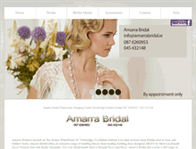 Tablet Screenshot of amarrabridal.ie